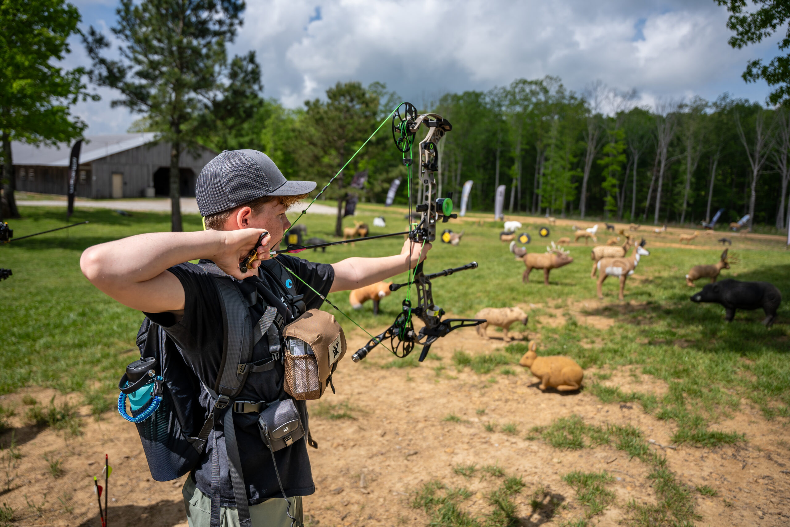 3D archery TAC training at Archery Sarasota — Total Archery Challenge setup and coaching in Sarasota, FL